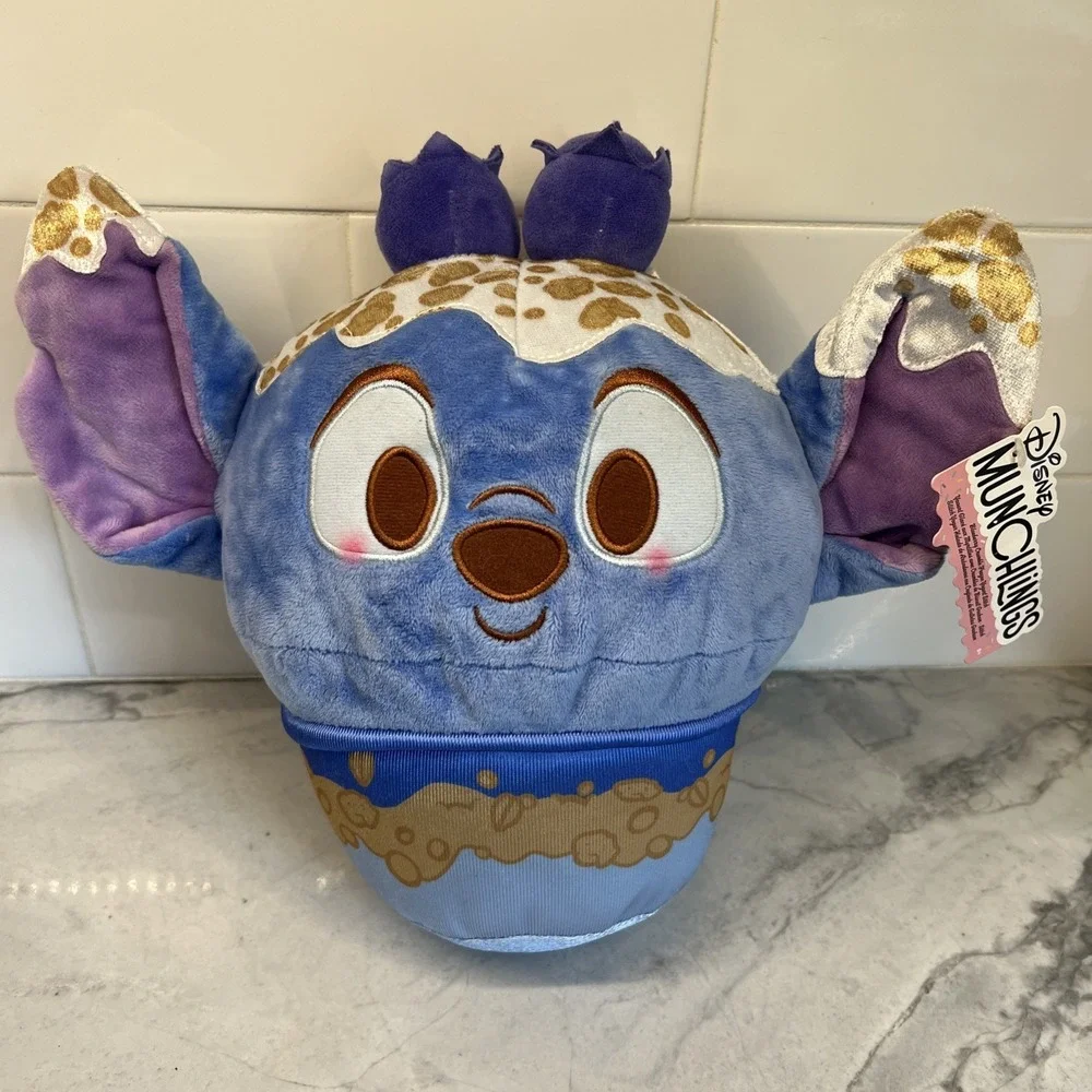Just Play Disney Munchlings Large Scented Blueberry Crumble Stitch Plush 10